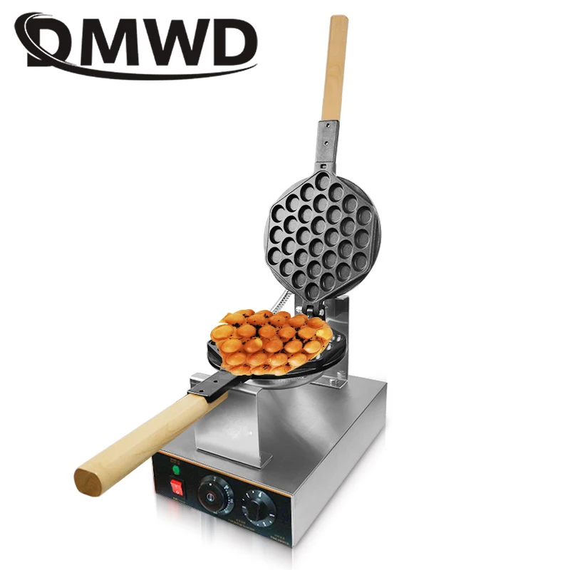 DMWD, электрическая вафельница для яиц, китайский HongKong Eggettes, слоеное железо для торта, антипригарная сковорода, машина для выпечки кексов, печь