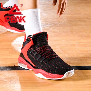 

PEAK 2019 Male Professional Cushioning Basketball Footwear Outdoor Basketball Sneakers Non-slip Wearable Athletic Sport Shoes