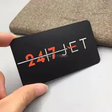Высококачественная металлическая визитная карточка с персональным сувениром, металлическая визитная карточка с логотипом на заказ, черная металлическая визитная карточка