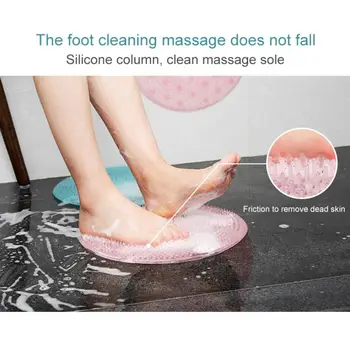 

Bathroom Floor Massage Mat with 55 Powerful Suction Cups Non-Slip Silicone Massage Exfoliation Shower Pad For Foot washing d
