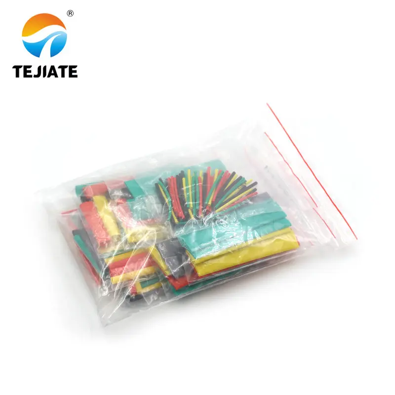 164pcs Set Polyolefin Shrinking Assorted Heat Shrink Tube Wire Cable Insulated Sleeving Tubing Set CLH@8