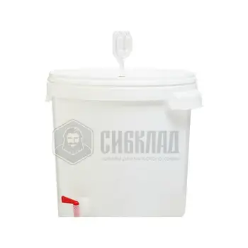 

Capacity for fermentation 30 L (bucket, double Chamber hydraulic shutter, thermometer-strip, faucet drain 10mm)