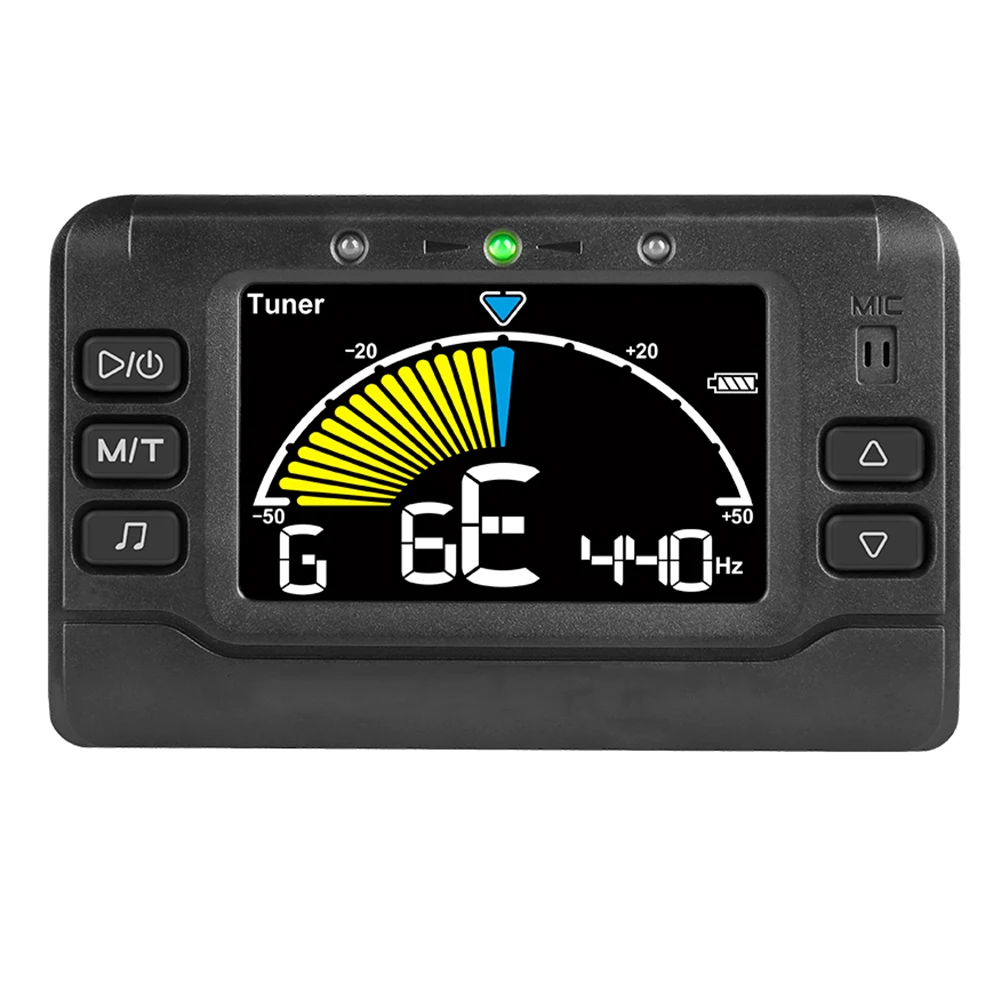Перезаряжаемый гитарный бас Metro-Tuner MT-41 цветной экран lcd тюнер дисплея метроном лучший для гитары бас скрипки Гавайские гитары