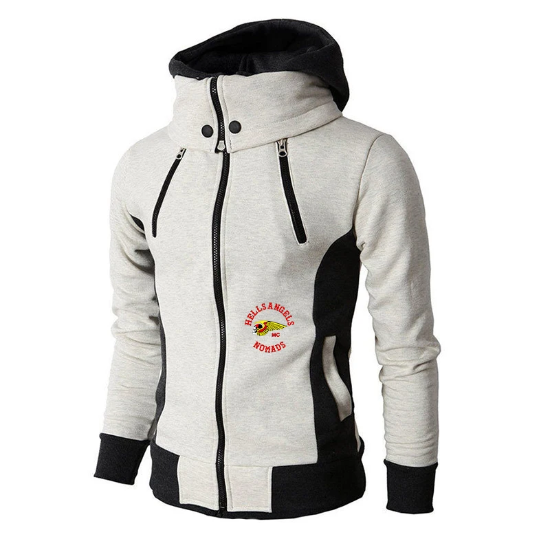 

Men's Hooded Fall/Winter Sweatshirt Men's Fashion 2020 Spring Casual Patchwork Fleece Warm Hooded Sweatshirt Men