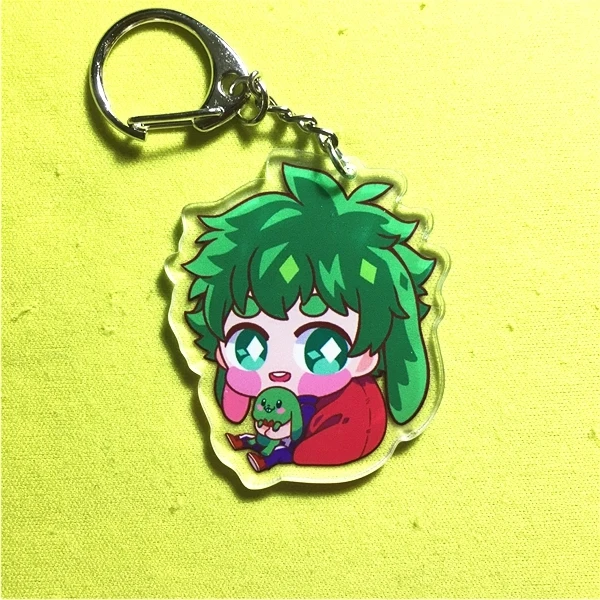 Аниме Мой герой научное чудовище тема уха Shinso Hitoshi Todoroki Косплей акриловая фигура кулон брелок мультфильм игрушка подарок - Цвет: Midoriya Izuku