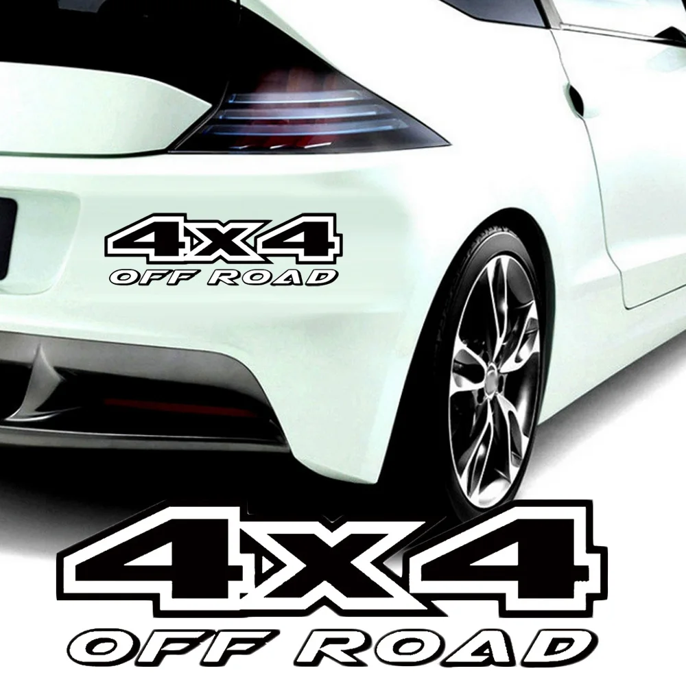 크리에이티브 4 × 4 오프로드 4WD 반사 데칼 자동차 스티커, 방수 창 장식, 자동차 스타일링, 자동차 바디 장식, 1 개 