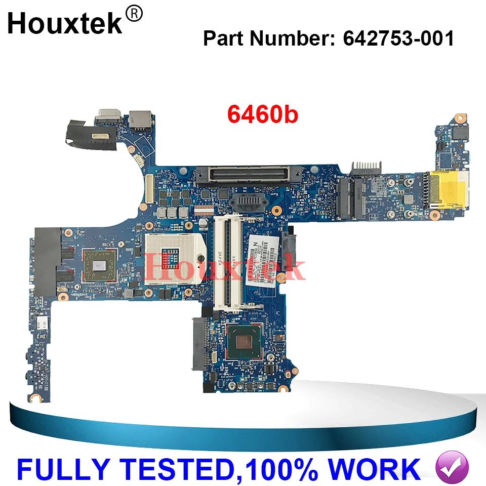 For HP ProBook 6460b 8460P Notebook PC laptop motherboard 642753-001 6050A2398501-MB-A02 HM 65 main board fully Tested | Компьютеры и