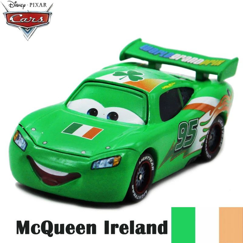 Disney Pixar Cars Green Limited Edition Lightning McQueen 155 Scale