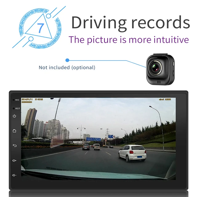 $US $55.75 2 Din 7 Inch Car MP5 Player Auto Radio Touch Screen Stereo Music Audio Bluetooth WIFI GPS Navigatio