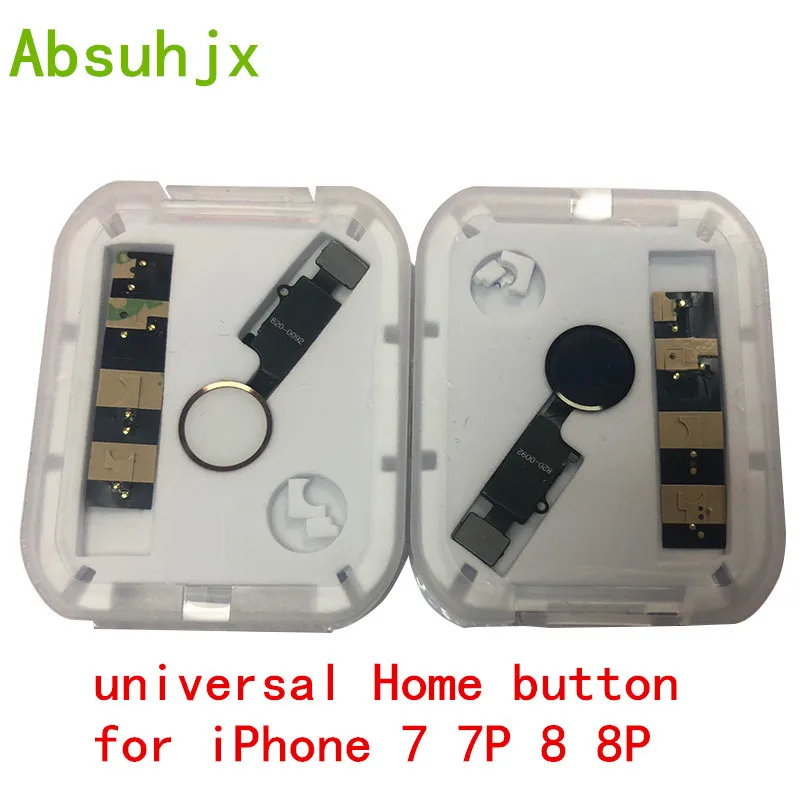 

Absuhjx Universal Home Button Flex Cable for iPhone 7 8 Plus Menu KeyPad Return On Off Fuction Solution MeiBi Parts