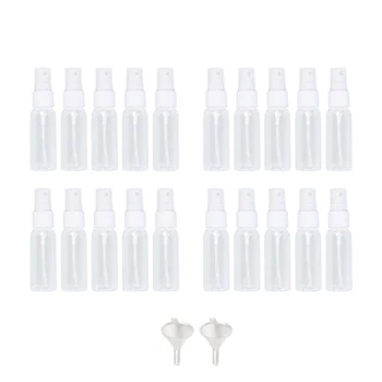 

22Pcs Plastic Spray Bottle Makeup Sprayer Cosmetics Container Press Bottle Subpackaging (20Pcs 80ml Bottles, 2Pcs Small Funnel)
