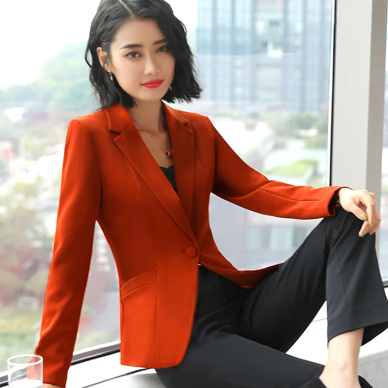

Casual Small Suit WOMEN'S Coat Korean-style Short 2019 New Style Spring Clothing Slim Fit Long Sleeve Versatile Business Blazer