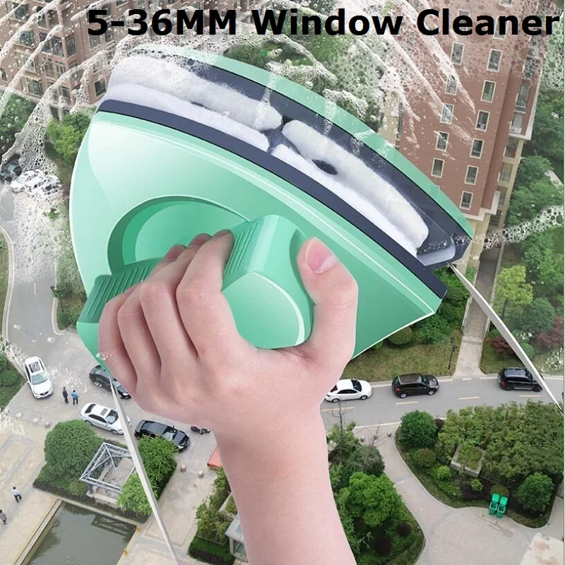

36MM Magnetic Glass Cleaner Wiper Brush Magnet Double Side Magnetic Window Glass Surface Cleaning Tools Washing Household Glass