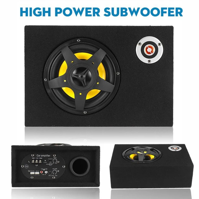 Udsigt Peep thespian 480w Car Subwoofer Under Seat Powered Speaker Alloy Shockproof Power  Amplifier Car Stereo High Fidelity Car Audio Music Player - Subwoofers -  AliExpress