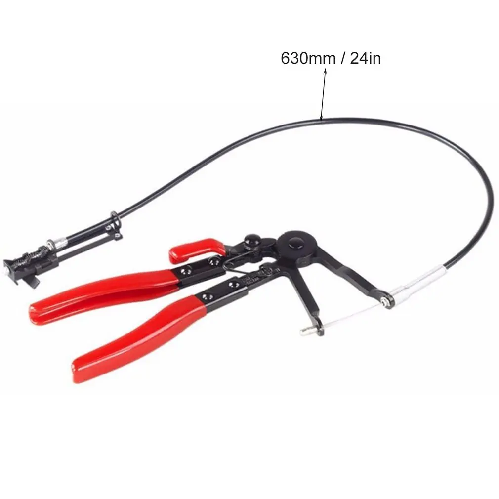 Auto Vehicle Tools Cable Type Flexible Wire Long Reach Hose Clamp Pliers for Car Repairs Hose Clamp Removal Hand Tools