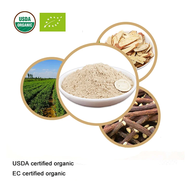 USDA и EC сертифицированный органический порошок солодки