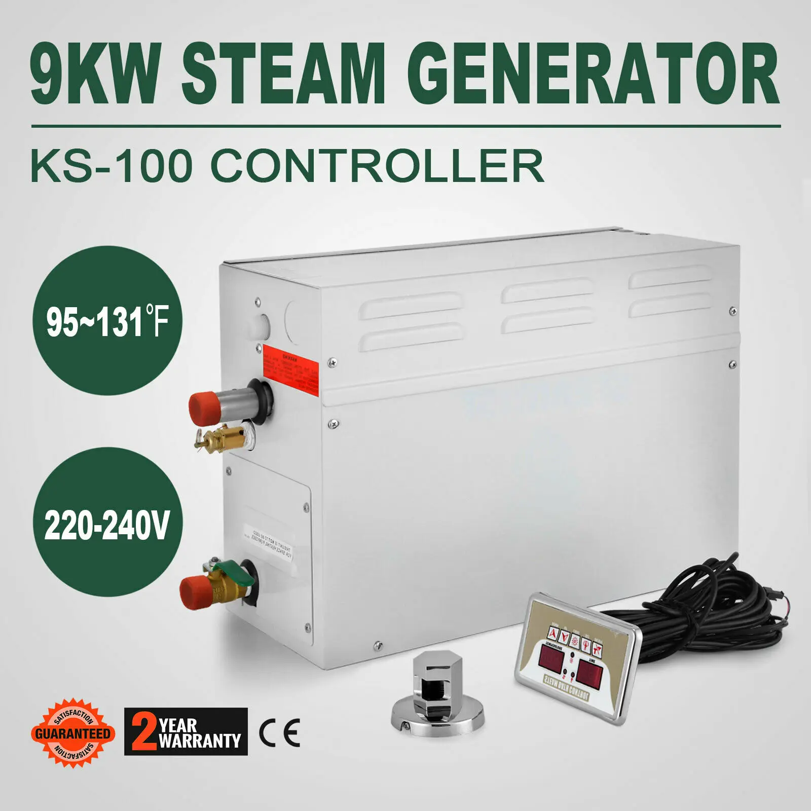 

Sauna Steam Generator for Shower Bath Home Spa With Controller 9KW Humidifier