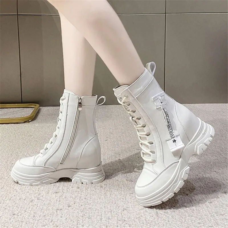 

Женские ботильоны на массивном каблуке, с круглым носком