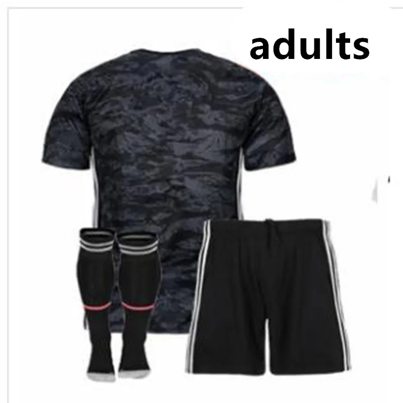 19 20 взрослых комплект+ носки juve футбол Джерси BUFFON Dybala DE LIGT Ramsey Ronaldo Kean взрослых Футболка juve майки - Цвет: shirt