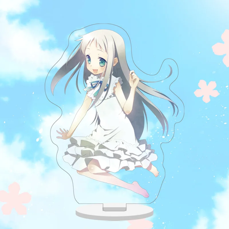 Аниме Anohana Honma Meiko Menma Yadomi Jinta 10 см милая фигурка на акриловой подставке настольная коллекция украшений модель игрушки