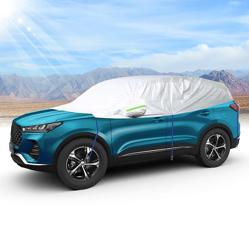 Small Car Top Cover UV Protection Waterproof Outdoor Indoor Shield for  Hatchback Dust Proof Half Body Covers - AliExpress