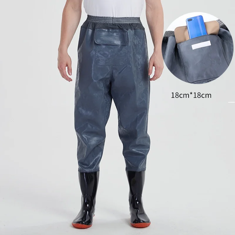 Fly Fishing Strap Rubber Boots Waterproof Pants Fly Fisher Hunting In