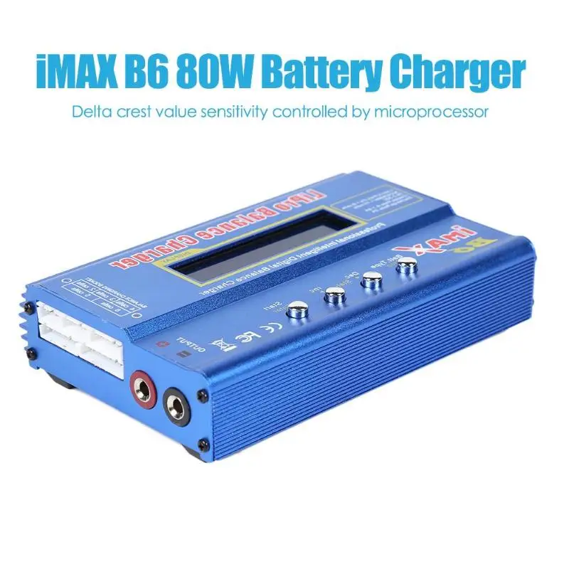 Зарядное устройство iMAX B6 80 Вт Lipo NiMH Li-Ion NiCd LiFe Digital RC IMAX B6 Lipro Balance charger Dis charger с адаптером 15 в 6A