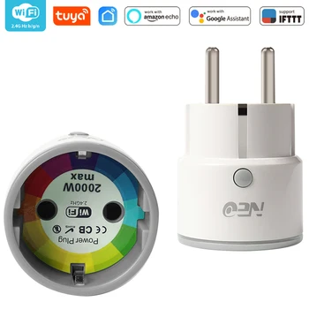 

EU WiFi Smart Plug Socket Support Alexa,Google Home,IFTTT Outlet With Timer and Remote Control Via Mobile Phone