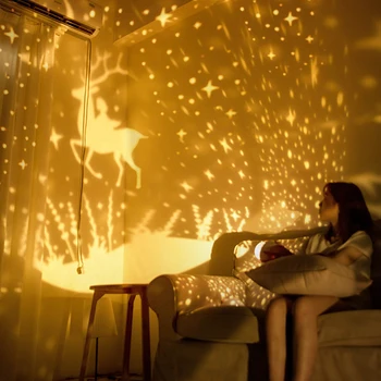 

LED Projection Lamp Colorful Night Light for Bedroom Bluetooth USB Music Player Birthday Gift for Kid Girlfriend Holiday Light