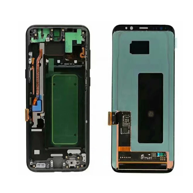 Супер AMOLED lcd samsung S7 Edge G935F G935A G9350 lcd дигитайзер сенсорный экран с рамкой экран Запасные части