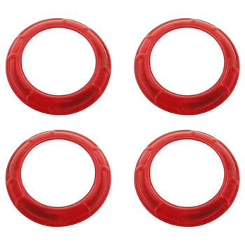 

Air Conditioning Vent Cover Trim Accents for Jeep Wrangler JK JKU Unlimited 2007-2017 (4Pcs, Red)