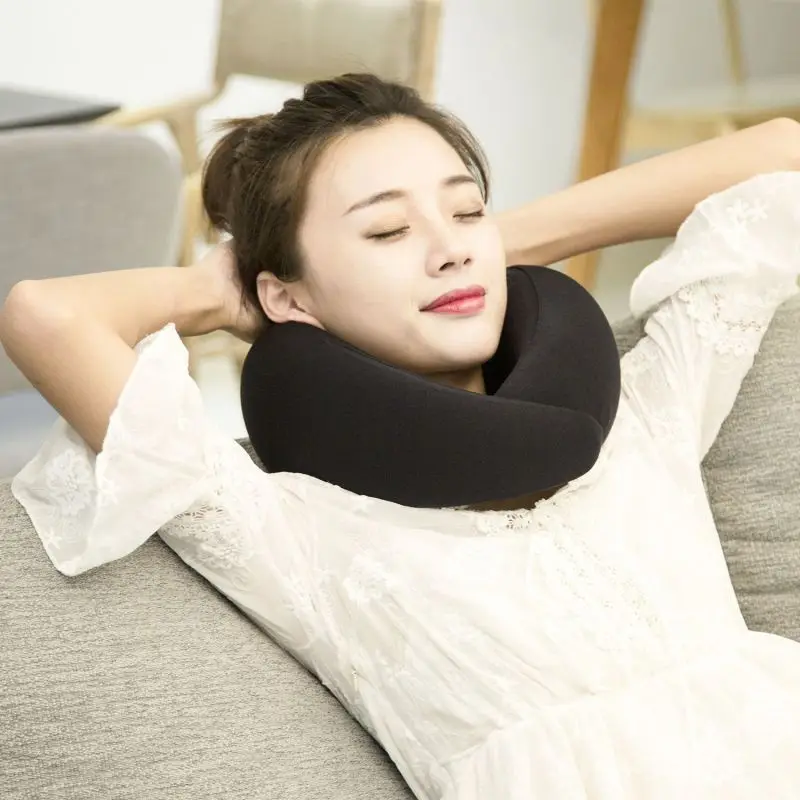 Snail Travel Sleep Pillow Unique U Shaped Neck Support Pillows Portable Office Nap Pillow Memory Foam Pillow