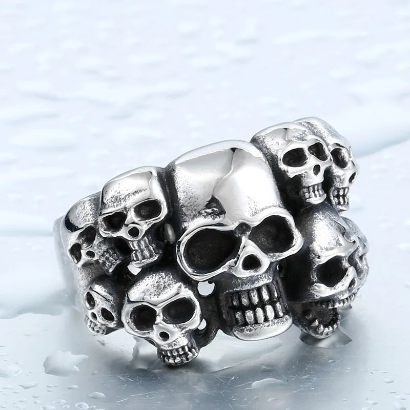 Exaggerated Warrior Skull Mask Ring Fashion Men Resizable ring set gold color rings stainless steel ring tibetan silver rings signet ring finger watch ring finger ring gold color ring chain ring half face ring amethyst zirconia ring silver ring opening ring fidget spinner ring sparkling heart ring tungsten ring adjustable rings zircon crystal ring wedding rings moissanite diamond ring color change ring wedding ring ceramic ring animal ring