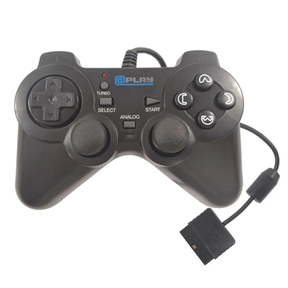 Проводной двойной двигатель двойной вибрации геймпад контроллер для ps2 консоли
