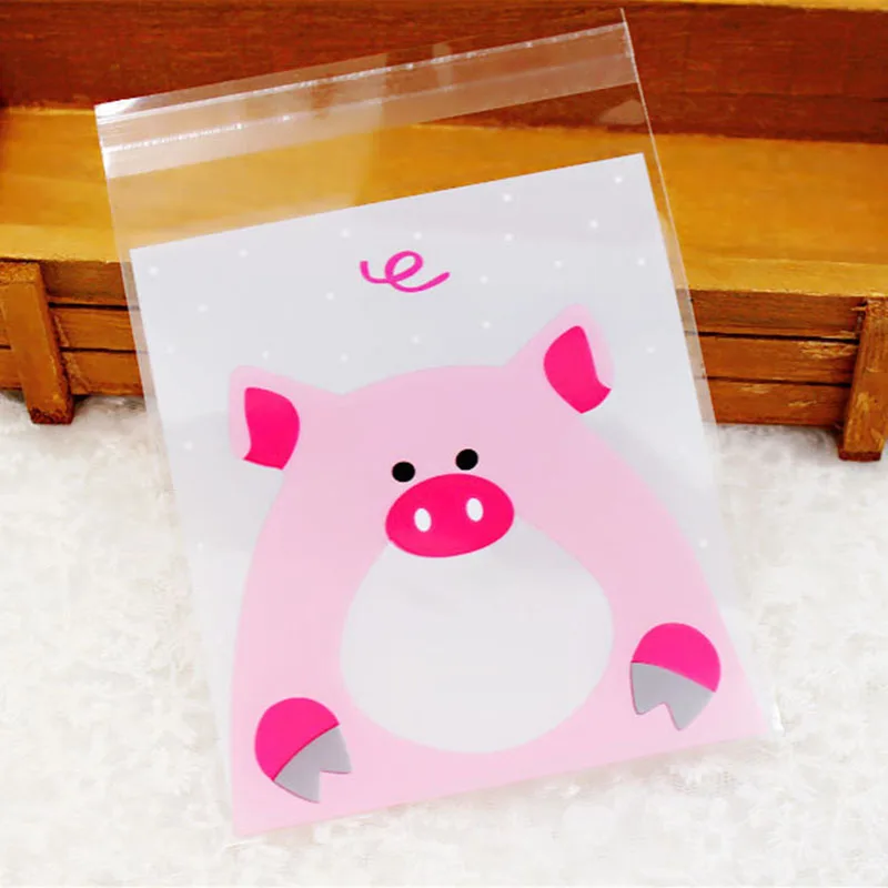 Bolsa de Plástico Transparente de OPP, Saco con Cierre Adhesivo para Embalaje de Dulces, Galleras y Caramelos, Accesorios para Regalos de Fiestas y Cumpleaños, 50 Unidades/Paquete, 8Z - Imagen 2