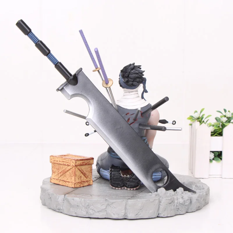 17 см анимация руки сделаны игрушки наруто Momochi Zabuza сидя вер. ПВХ фигурка Коллекционная модель игрушки куклы