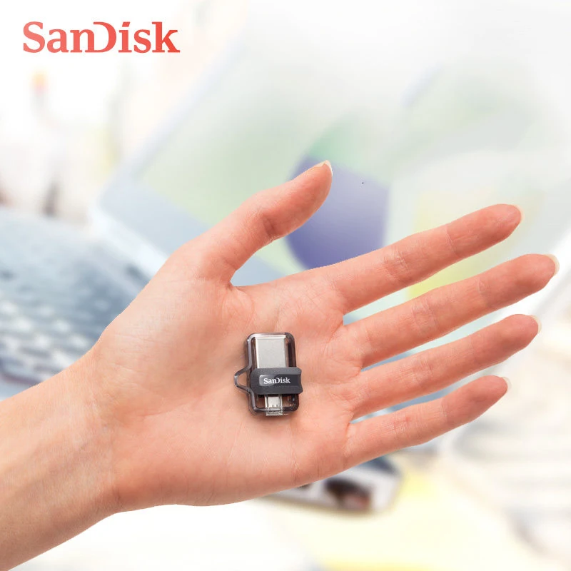 Флеш-накопитель sandisk sdd3, двойной OTG USB, 64 ГБ, флеш-накопители, 16 ГБ, высокоскоростной флеш-накопитель 150 м/с, 32 ГБ, OTG USB 3,0, 128 ГБ, USB флешка