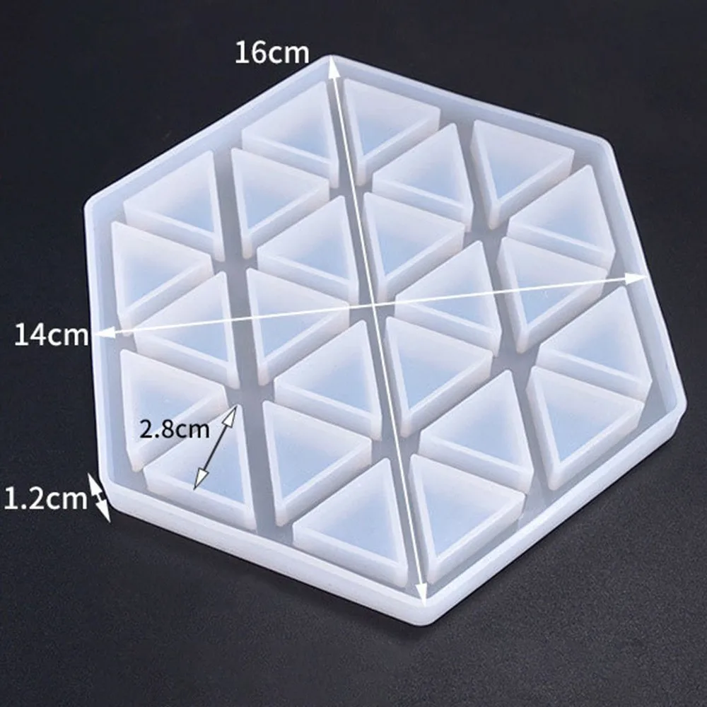 B 16X14x1.2CM Хрустальная эпоксидная форма Шестигранная подставка Diy шесть сторон внутренняя полоса подставка силиконовые формы кухонный инструмент Лидер продаж бытовой товар - Цвет: B 16X14x1.2CM