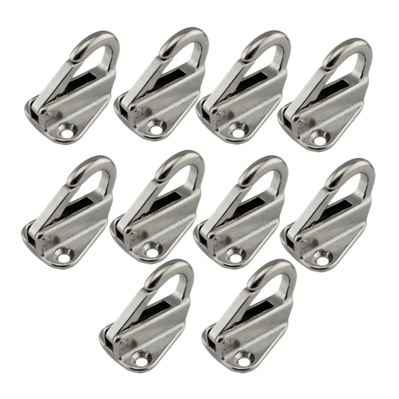 Au05 10pcs 43mm Stainless Steel Fending Hooks Fender Spring Hook Snap