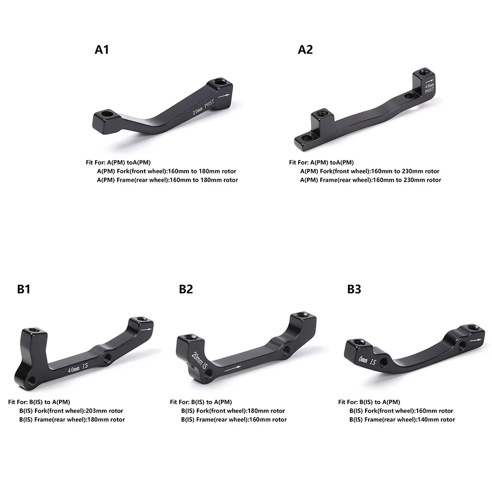 Ultralight Bicycle PM/IS Converter A To B Disc Brake Adaptor Bracket Mountain Bike Rotor Accessories 1Pc