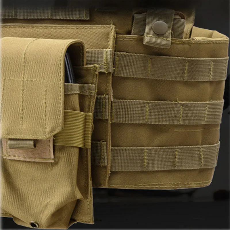 Многофункциональный тактический жилет военный Molle боевой штурмовой CS для