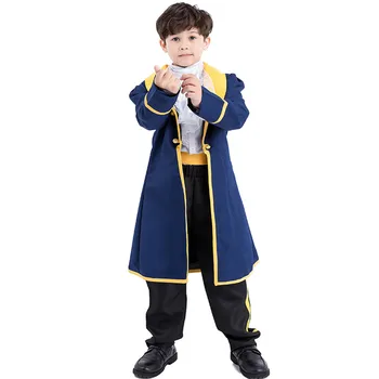 

Kids Beauty and the Beast Cosplay Boy Costumes Prince Adam party Cosplay Clothes Adam Child uniform halloween Party Clothes