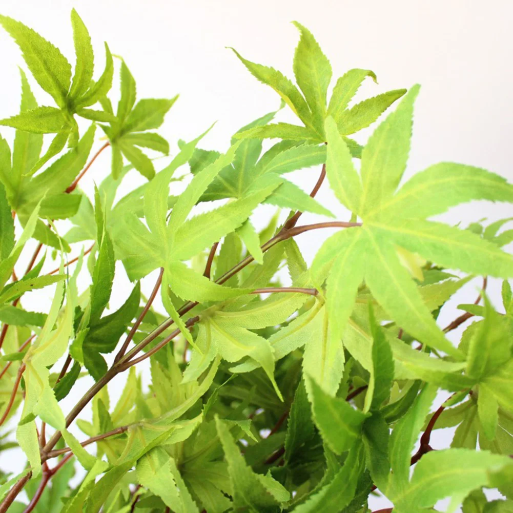 1Pc Artificial Vivid Maple Leaf Branch Plant Garden Wedding Party Home Decor
