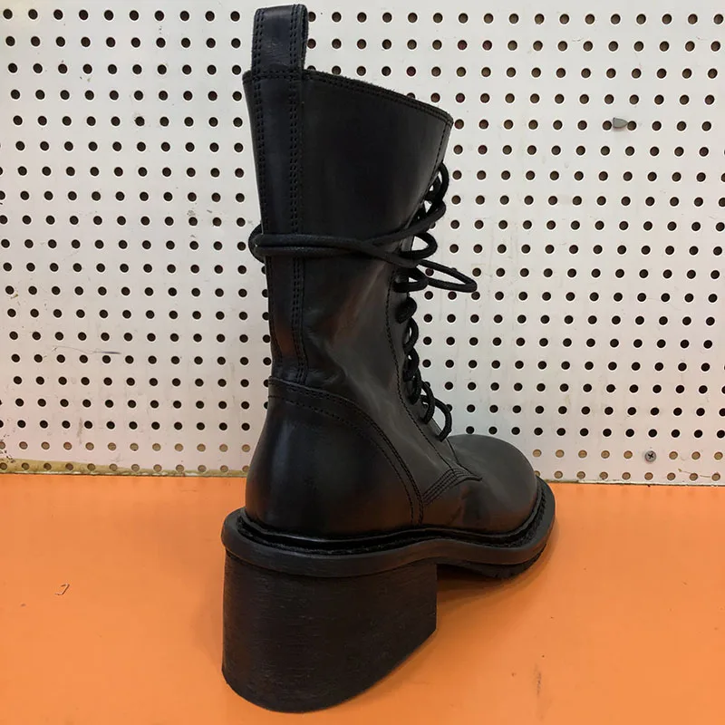 Scarpe donna/2019 г. Женские осенне зимние ботильоны женская однотонная черная модная