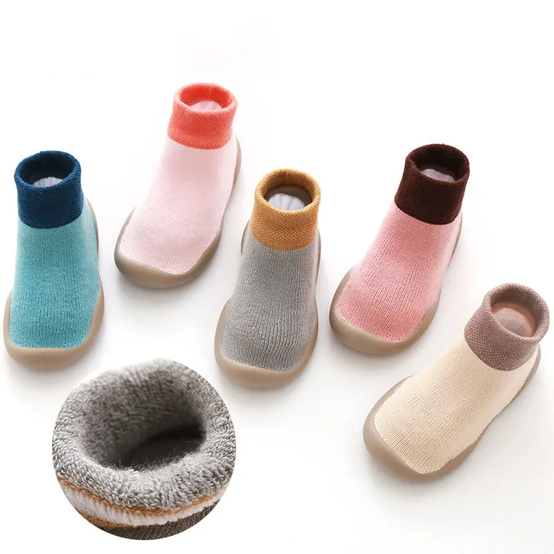 Shoes Baby Floor-Socks Rubber Non-Slip Winter Children Indoor New Autumn Soft Terry Thickening