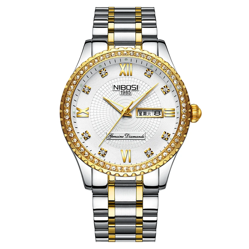 NIBOSI Couple Watches Fashion Brand Luxury Wristwatches Casual Lovers Quartz Women Mens Watch Waterproof Relogio Masculino 