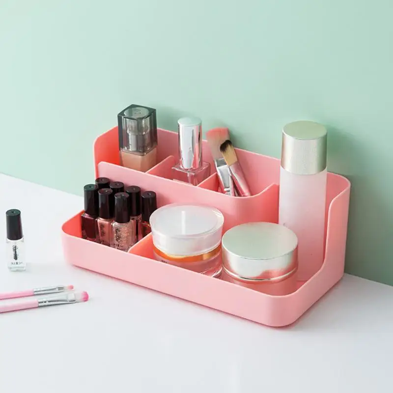 

Dressing Table Jewelry Cosmetics Storage Box Plastic Remote Control Holder Simple Stationery Organizer Finishing Accessories