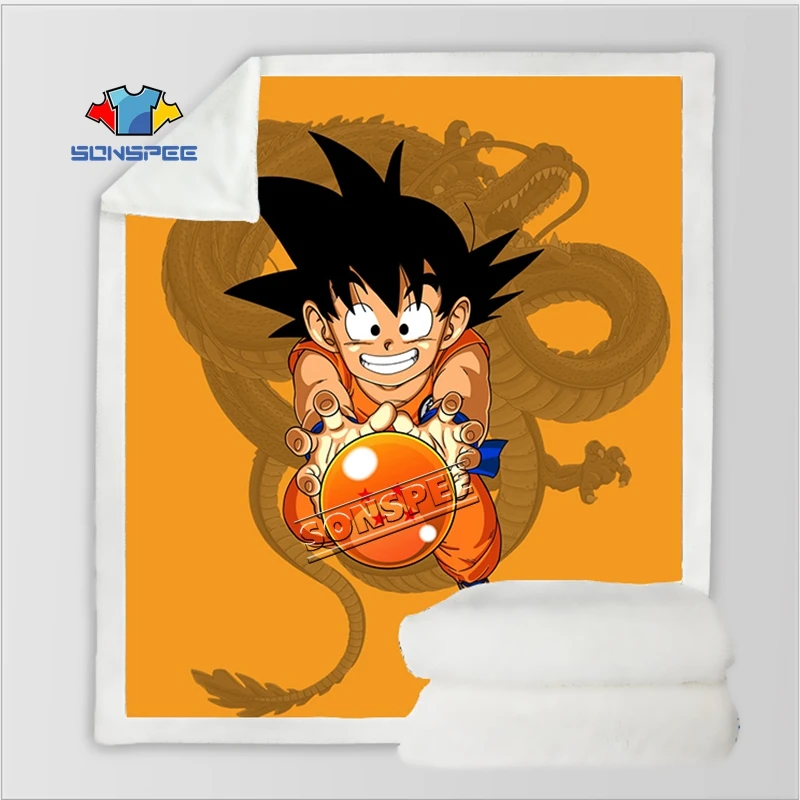 Dragon Ball, молодежное постельное белье для путешествий, Супер Saiyan Goku, набивное одеяло с рисунком, покрывало для мальчиков и девочек, дорожное одеяло, квилт для софы