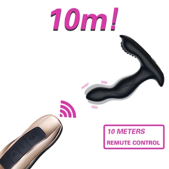 Heating Male Prostate Massage Vibrator Dildo Anal Plug Remote Control G Spot Stimulator Butt Plug Male Masturbator For Couples 2