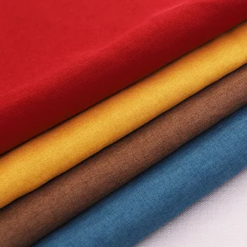 

Thick linen fabric plain sofa fabrics material for curtain fabric for sewing embroidery